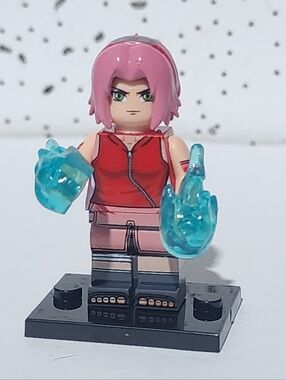 Naruto Shippuden Sakura Haruno minifigure from the series,Custom lego